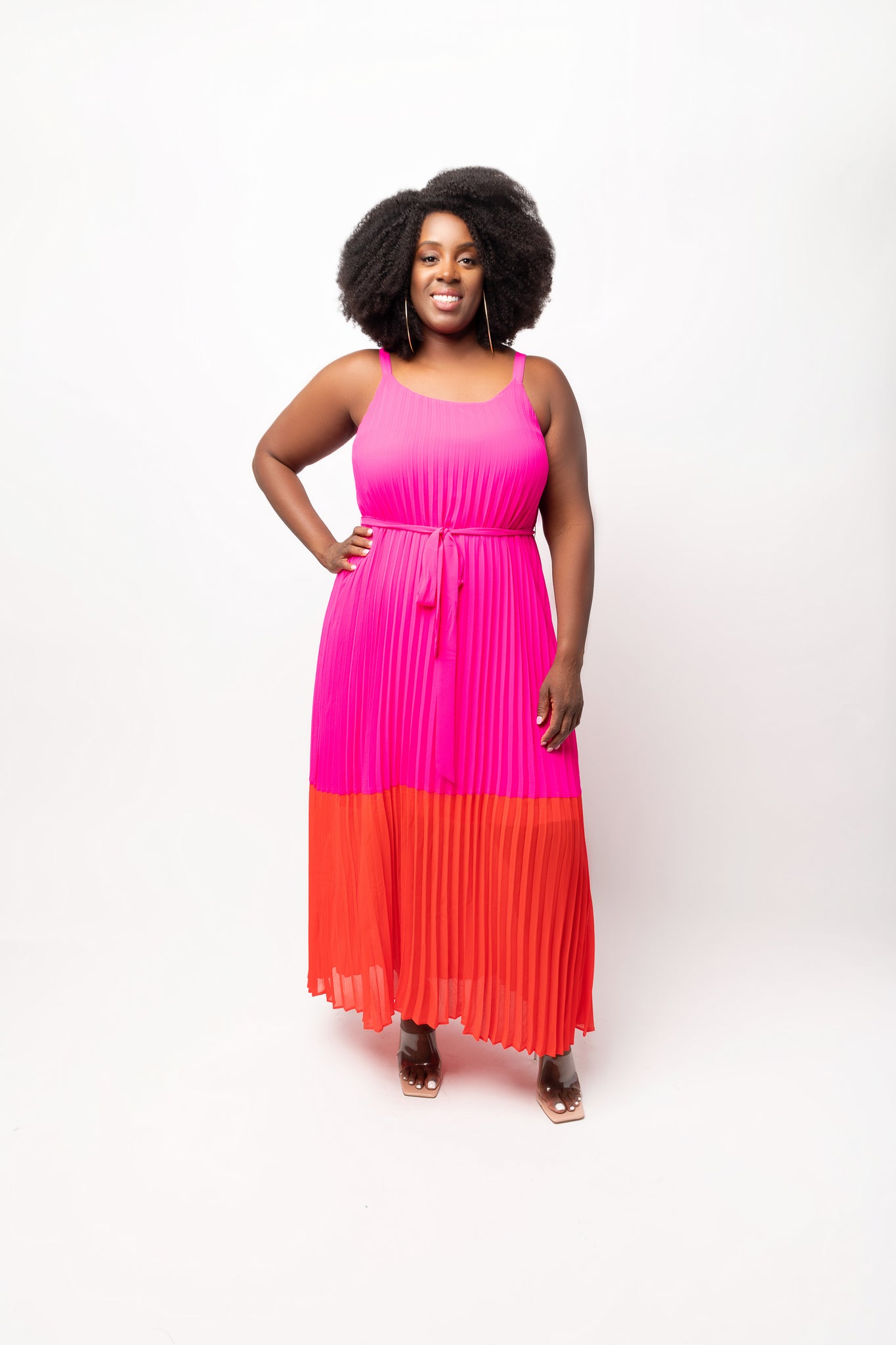 Plus Size Hot Pink & Red Maxi Dress Mikado Boutique Plus Size Hot Pink & Red Maxi Dress Mikado Boutique