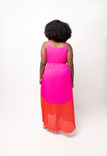 Load image into Gallery viewer, Plus Size Hot Pink &amp; Red Maxi Dress
