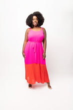 Load image into Gallery viewer, Plus Size Hot Pink &amp; Red Maxi Dress
