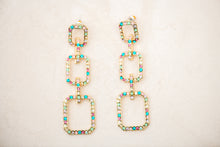 Load image into Gallery viewer, Multi Pastel Rhinestone Earrings
